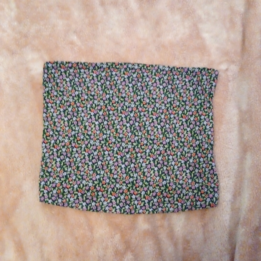 Floral tube top